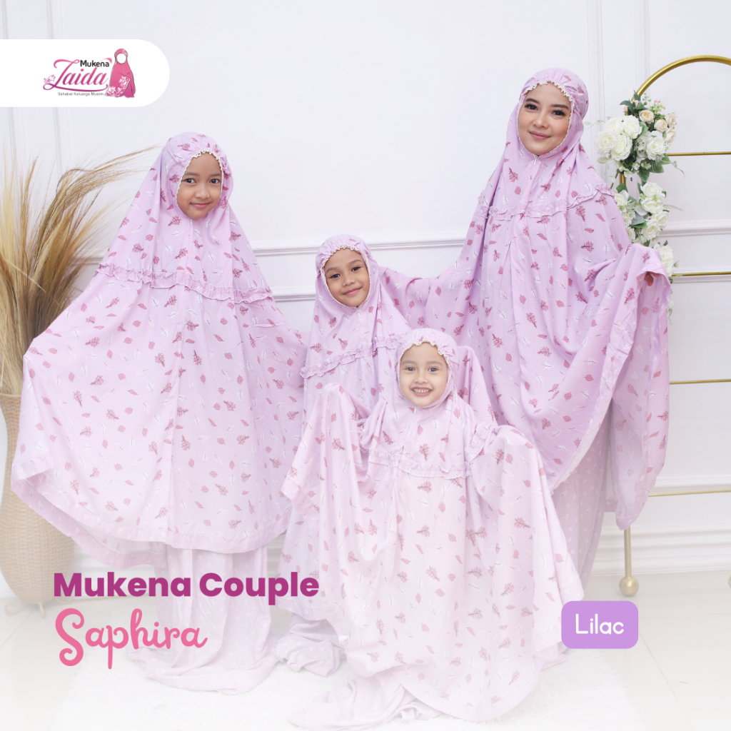 Mukena Couple Zaida - Mukena Couple Shapira Lilac